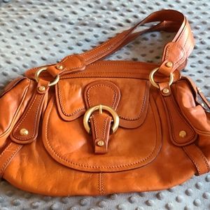 Burnt Orange Saddle Bag